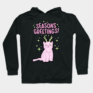 Seasons Greetings Cat Hoodie